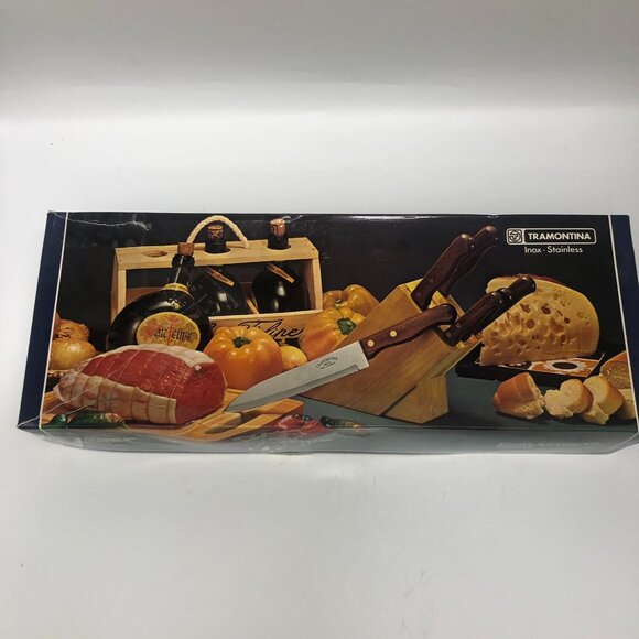 Tramontina 6pc Knife set-open box-vintage - Picture 1 of 10